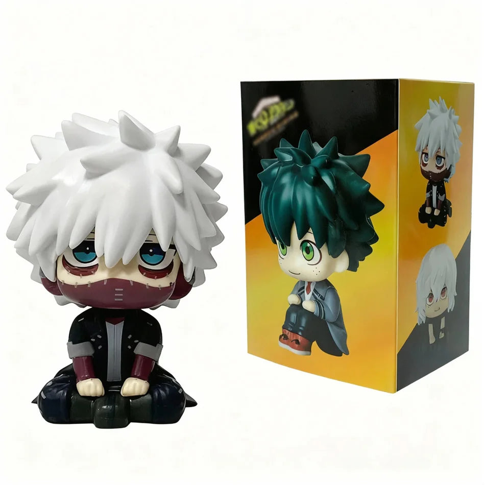 PVC figure of Tomura Shigaraki, Izuku Midoriya, and Katsuki Bakugo from My Hero Academia