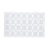 Clear rainbow rhinestone nail art storage case with multiple compartments