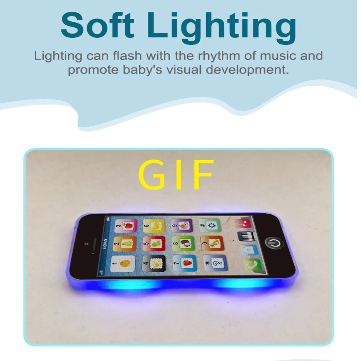 Interactive Learning Toy Phone for Kids – Numbers & Fruits