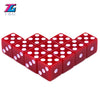 12mm Acrylic Dice Set – Standard White Numbered Dice