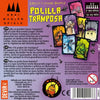 Box art for Polilla Tramposa a card game featuring illustrations of moths and cards