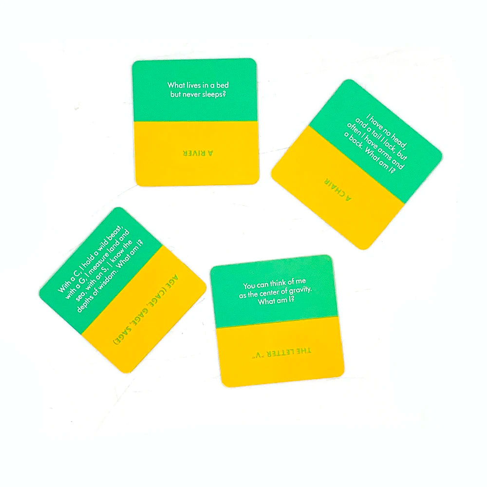 Riddle Me This: 50 Fun Dilemma Card Game for Family & Friends
