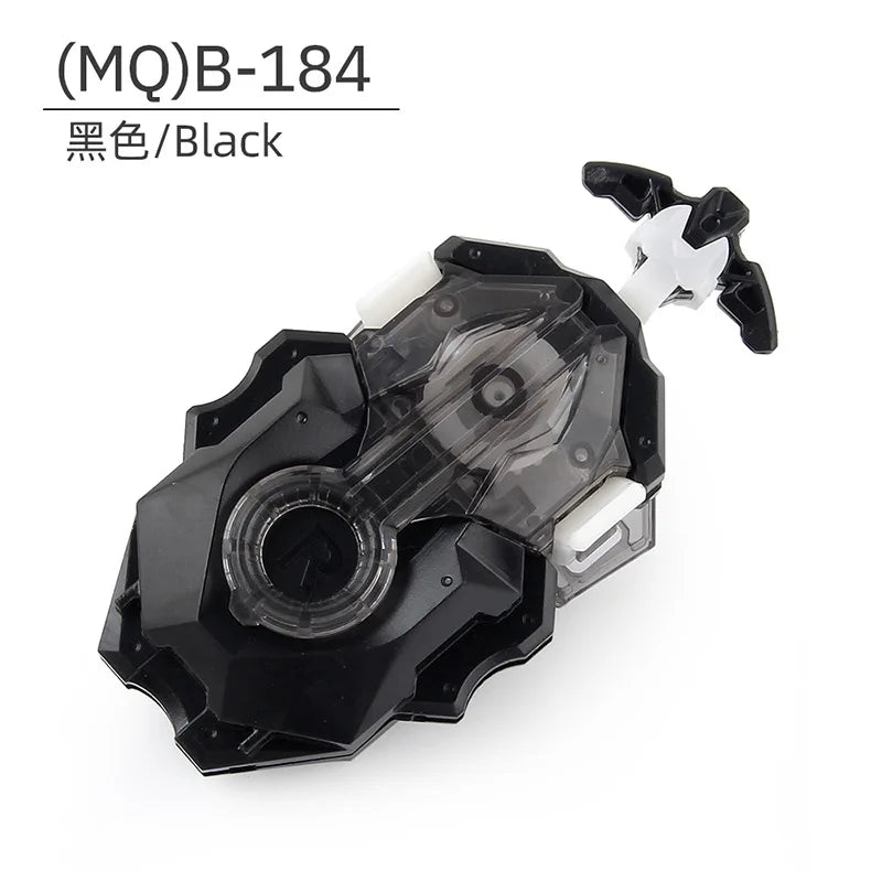 Black burst-style spinning top launcher for kids