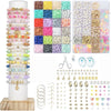 Rainbow Polymer Clay Bead Kit for DIY Jewelry Making