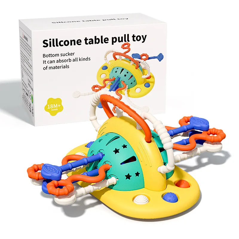 Montessori Pull String Sensory Toy for Babies and Toddlers