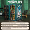 Owl Bookstore Miniature Book Nook DIY Kit with LED Lighting