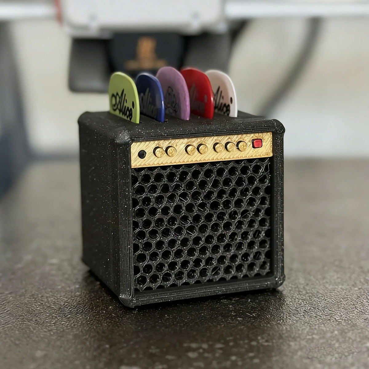 Vintage Speaker Guitar Pick Holder