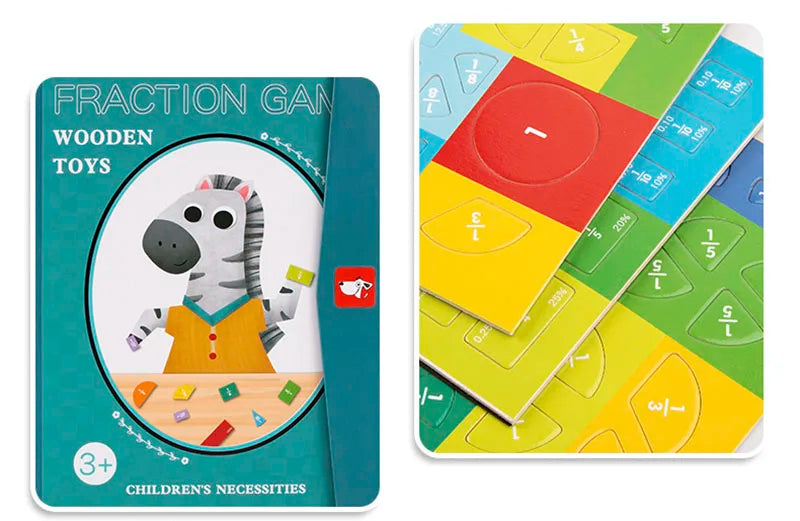 Magnetic Fraction Learning Book Set for Kids