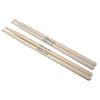 A pair of maple wood drumsticks labeled with sizes 7A and 5A