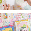 Decorative Wave & Line Memo Paper Pack for Journaling and Scrapbooking