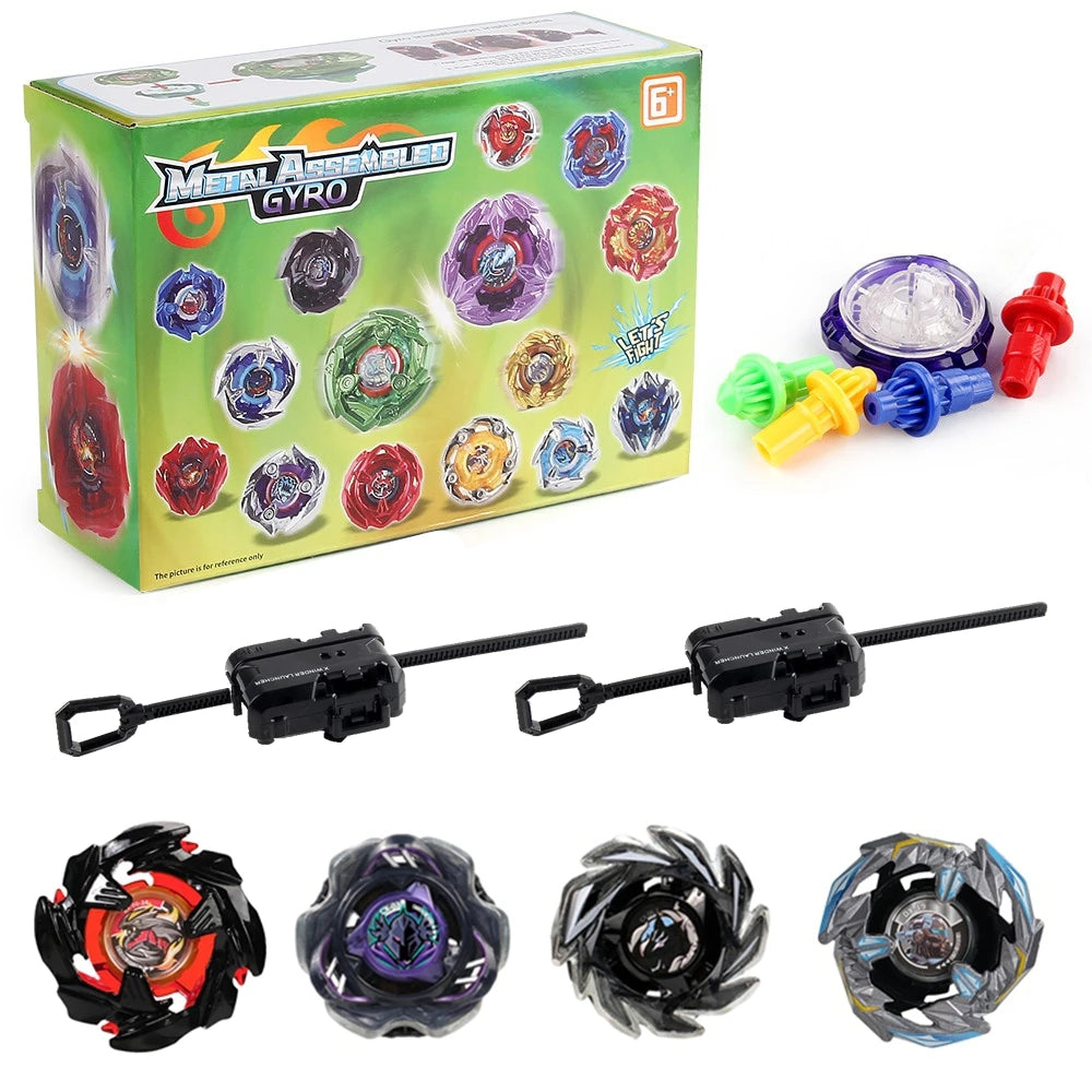 Gyro Spinning Tops Battle Set with Launchers