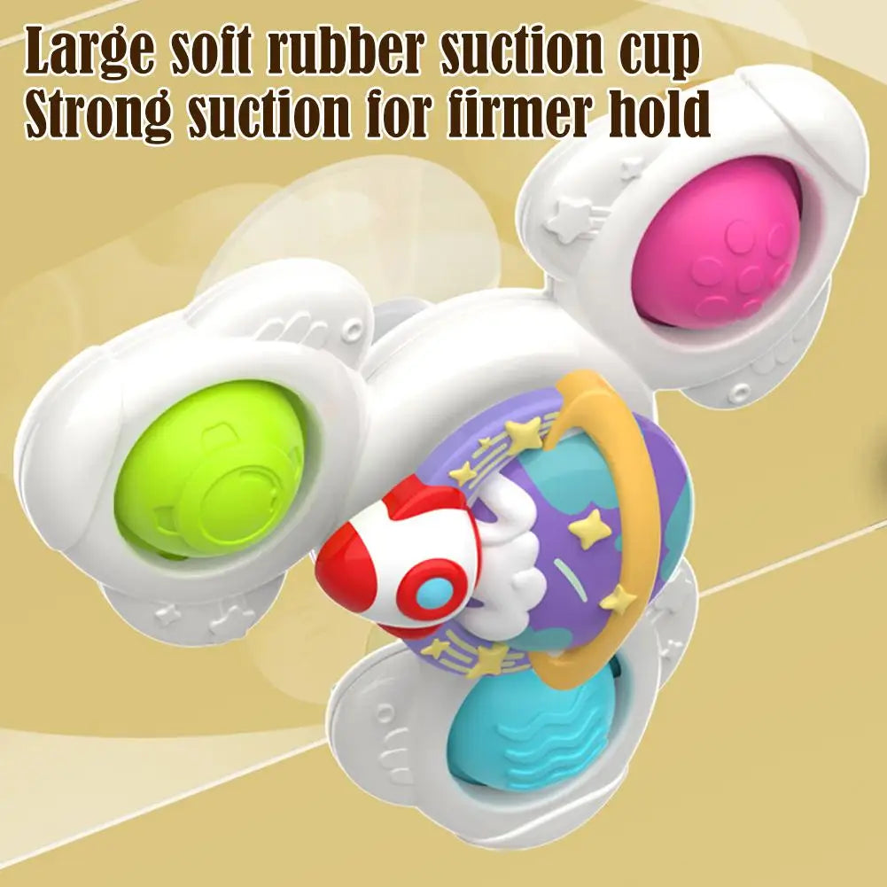 Colorful Suction Cup Spinner Toy for Baby | Sensory Fidget Fun