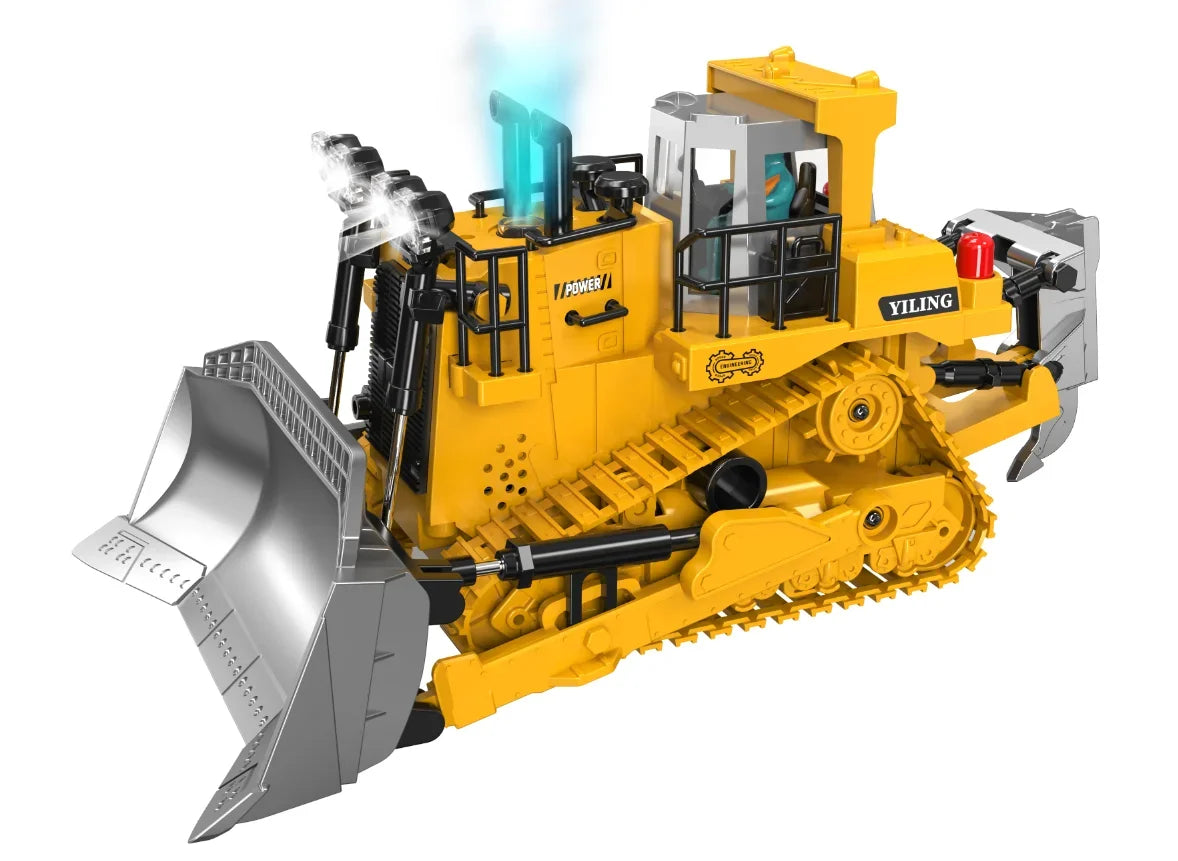 Remote Controlled Bulldozer with Working Shovel and Lights