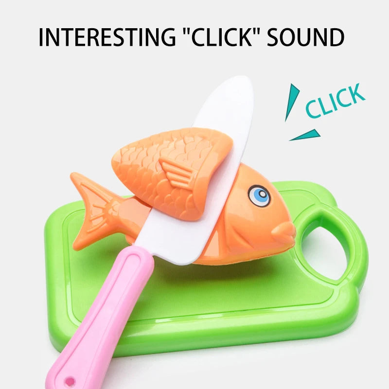 Pretend Play Food Cutting Set for Kids – Educational Fruit & Vegetable Toy