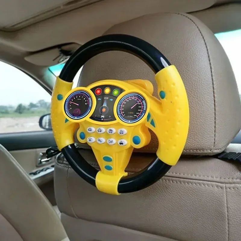 Interactive Steering Wheel Toy with Lights & Sounds for Toddlers