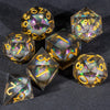 Liquid Core Dice Set for Dungeons & Dragons | Sharp Edge Resin RPG Dice