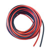A coil of flexible silicone tinned copper wire in red and black gauges.