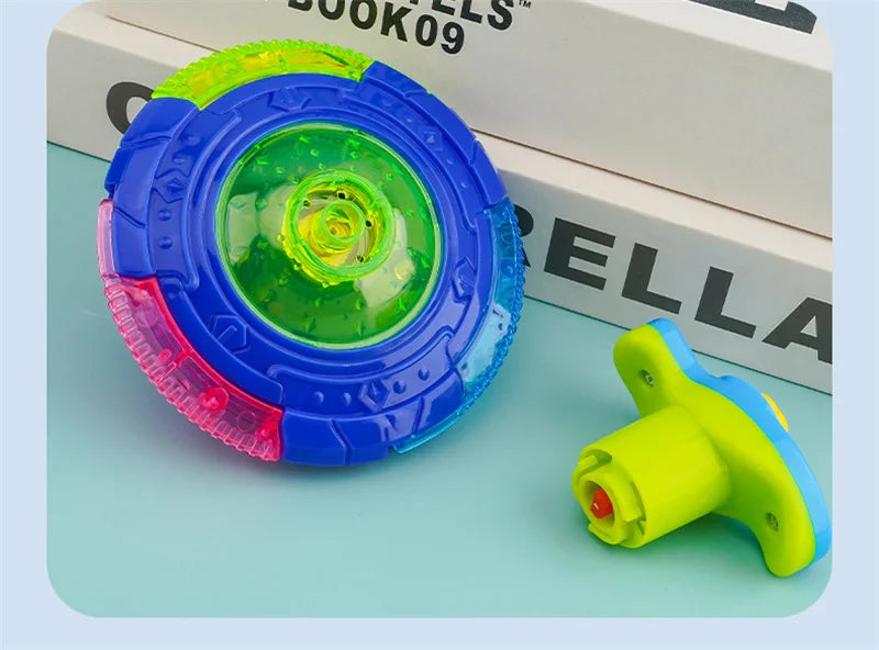 Light-Up Spinning Tops with Flashing Effects
