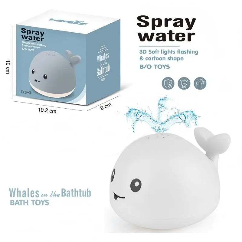 Interactive Whale Bath Toy with Lights and Water Spray