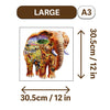 Large A3 wooden jigsaw puzzle of an elephant
