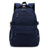 Sac à dos de voyage bleu marine et durable avec plusieurs compartiments et sangles