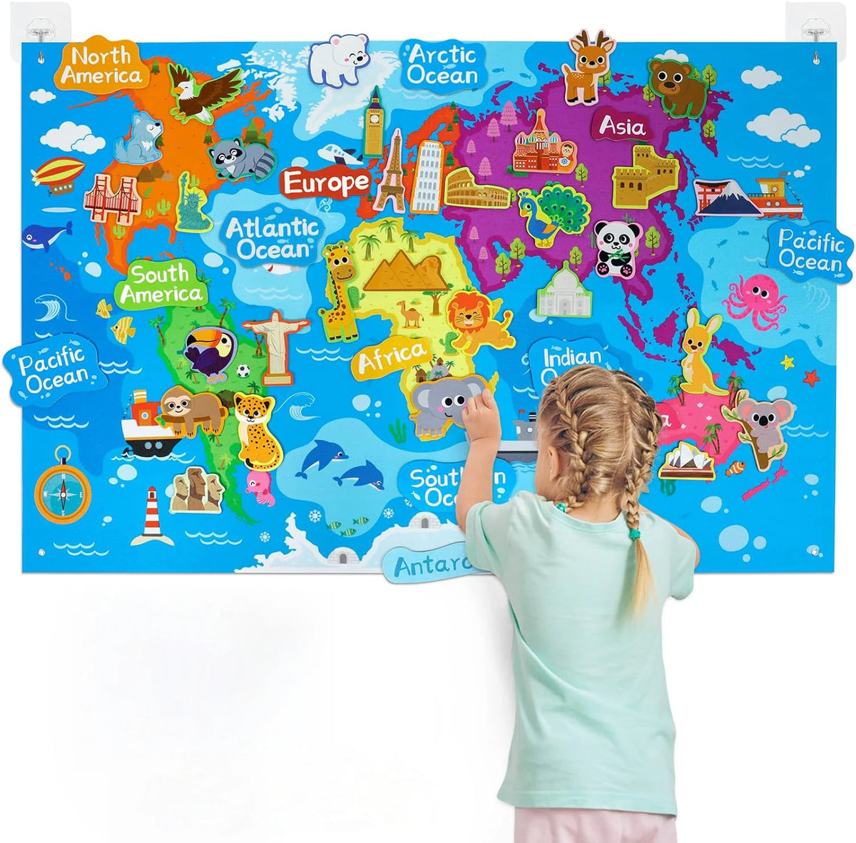 Zoo Animals Felt Board Storytelling Set for Kids