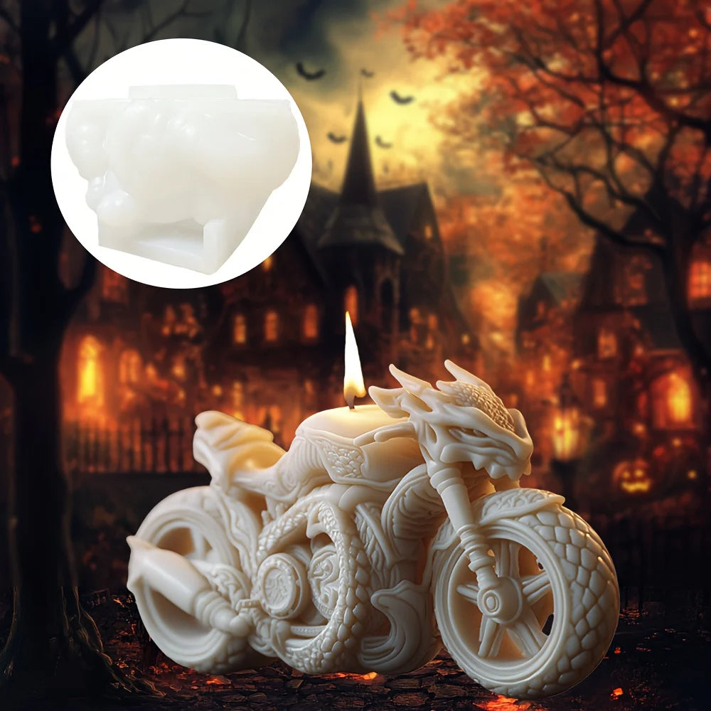 Dragon Motorcycle Silicone Mold for Candle & Resin Crafting