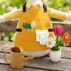 23-Inch Porch Goose Statue with Gardener Outfit and Accessories