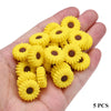 20mm Daisy Silicone Beads for DIY Jewelry & Crafts