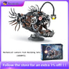A detailed mechanical lantern fish building set model kit featuring intricate gears and components.