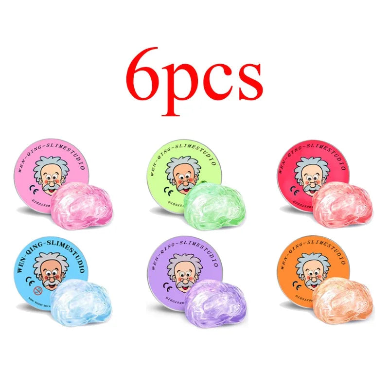 Clear Crystal Liquid Glass Thinking Putty – Stress Relief Fidget Toy