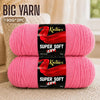 Two pink Knitnex Super Soft 100% acrylic yarn skeins for knitting and crochet