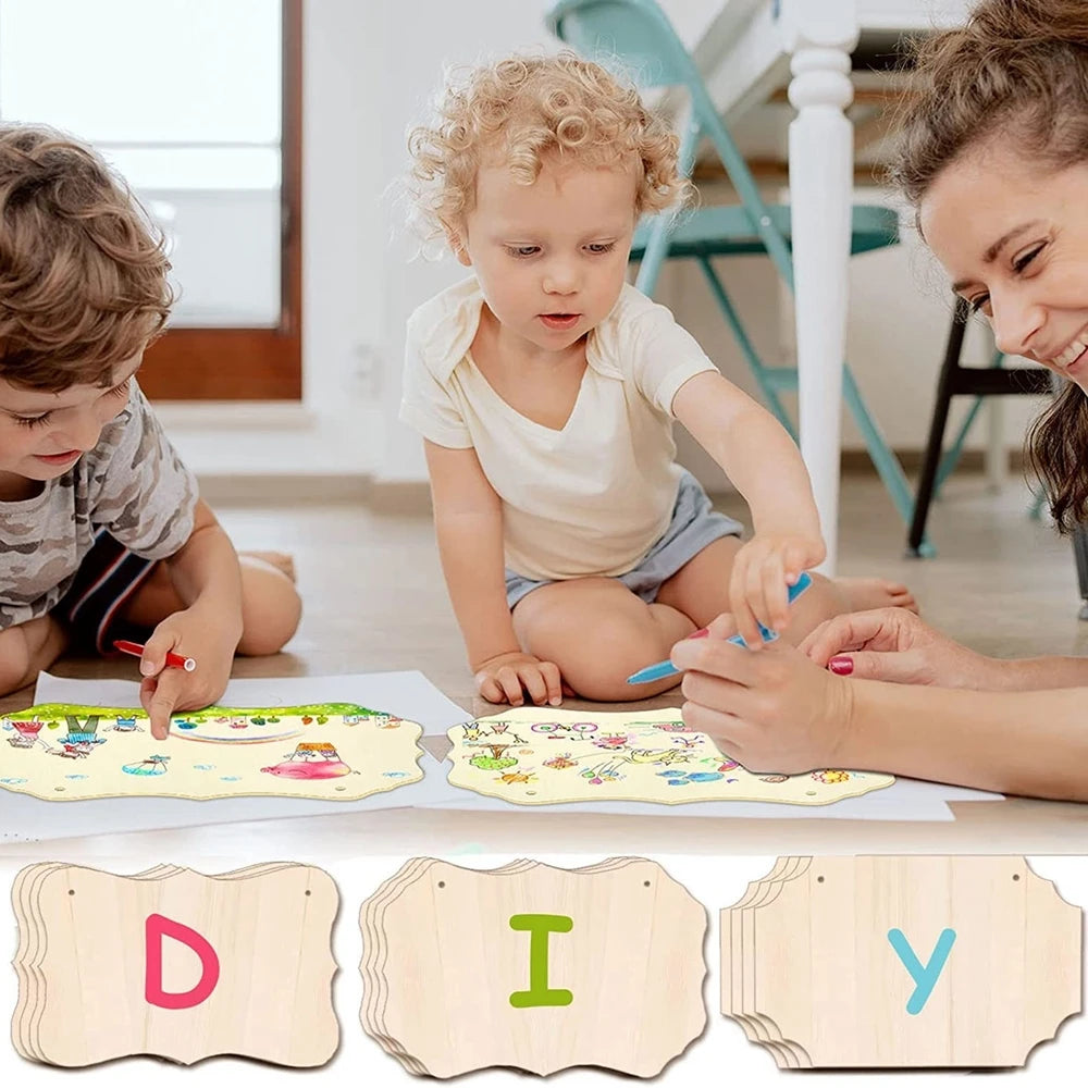 DIY Wooden Hanging Ornament Craft Kit (Set of 3)