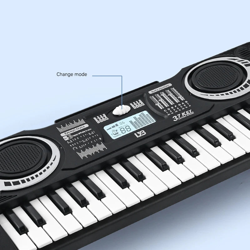 37-Key Electronic Keyboard Piano for Kids with LED Display