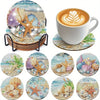 DIY Diamond Art Coaster Set with Holder - Acrylic Mandala Design, 8 Pieces