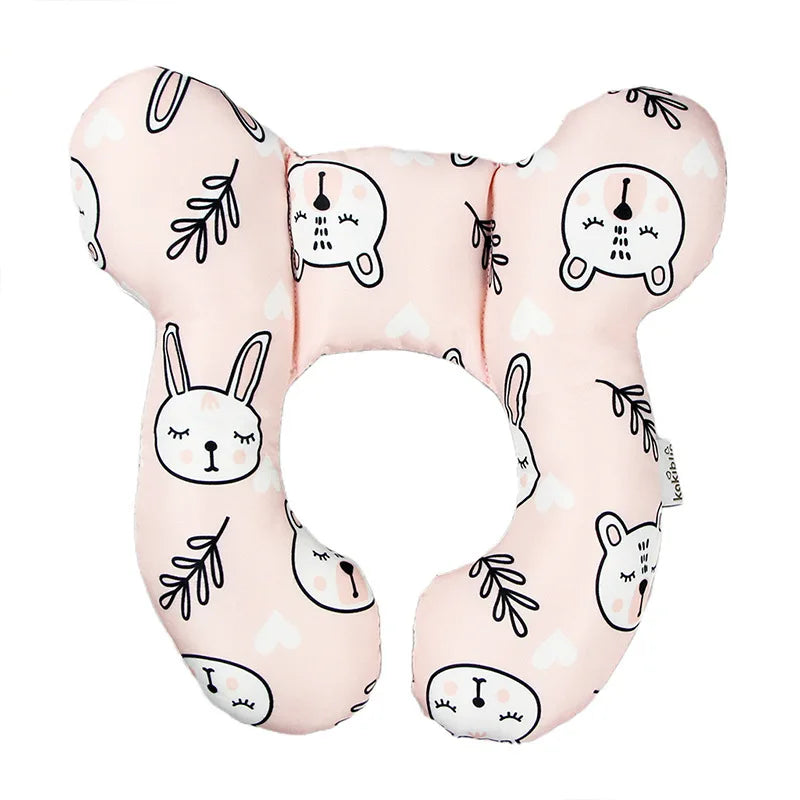 Soft U-Shaped Baby Head and Neck Support Pillow for Car Seat Travel