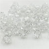 Clear faceted bicone crystal glass beads for jewelry making