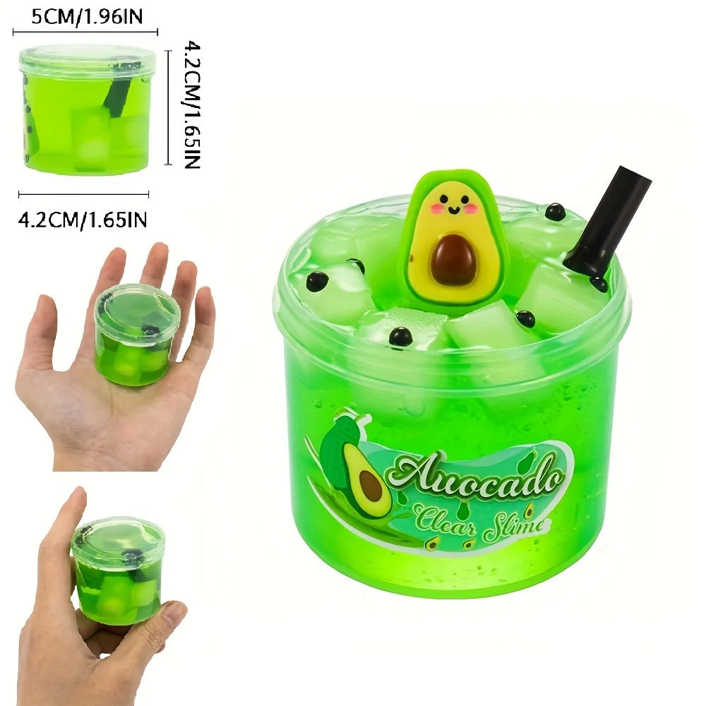 Watermelon Scented Jelly Cube Slime with Charms