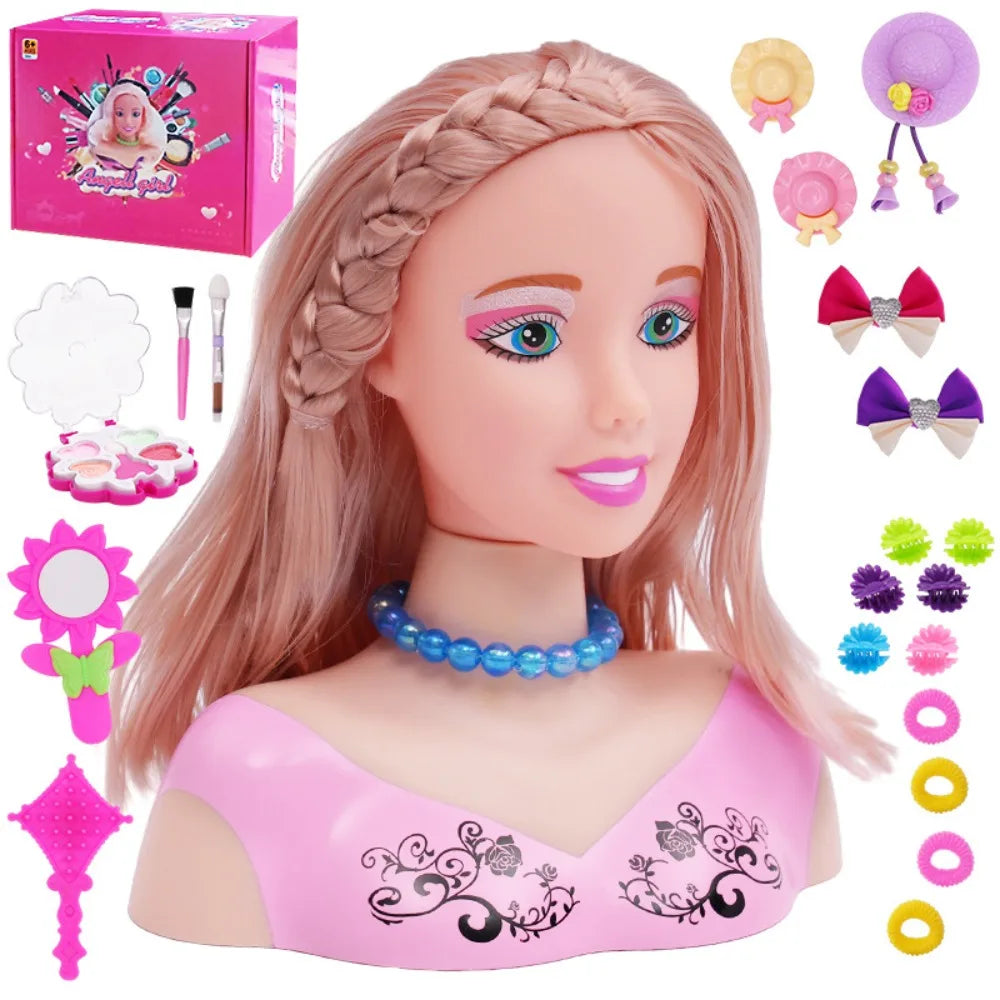 Half-Body Makeup Styling Doll with 23 Accessories