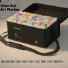 Dual-Tip Alcohol Marker Set with Brush & Chisel Tips