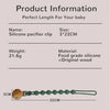 Silicone Baby Pacifier Clip with Teether