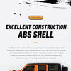 Orange 1:18 scale 4WD off-road RC Jeep with ABS shell for climbing and modification