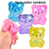 Glitter Gummy Bear Stress Relief Squishy Toy