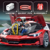 Technical V8 Engine Model Building Kit with LED Lights and App Control