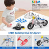 STEM metal building motorcycle construction kit with assembly tools and clear instructions for age 8 plus