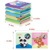 Soft Sensory Cloth Books for Babies with Teething Rings