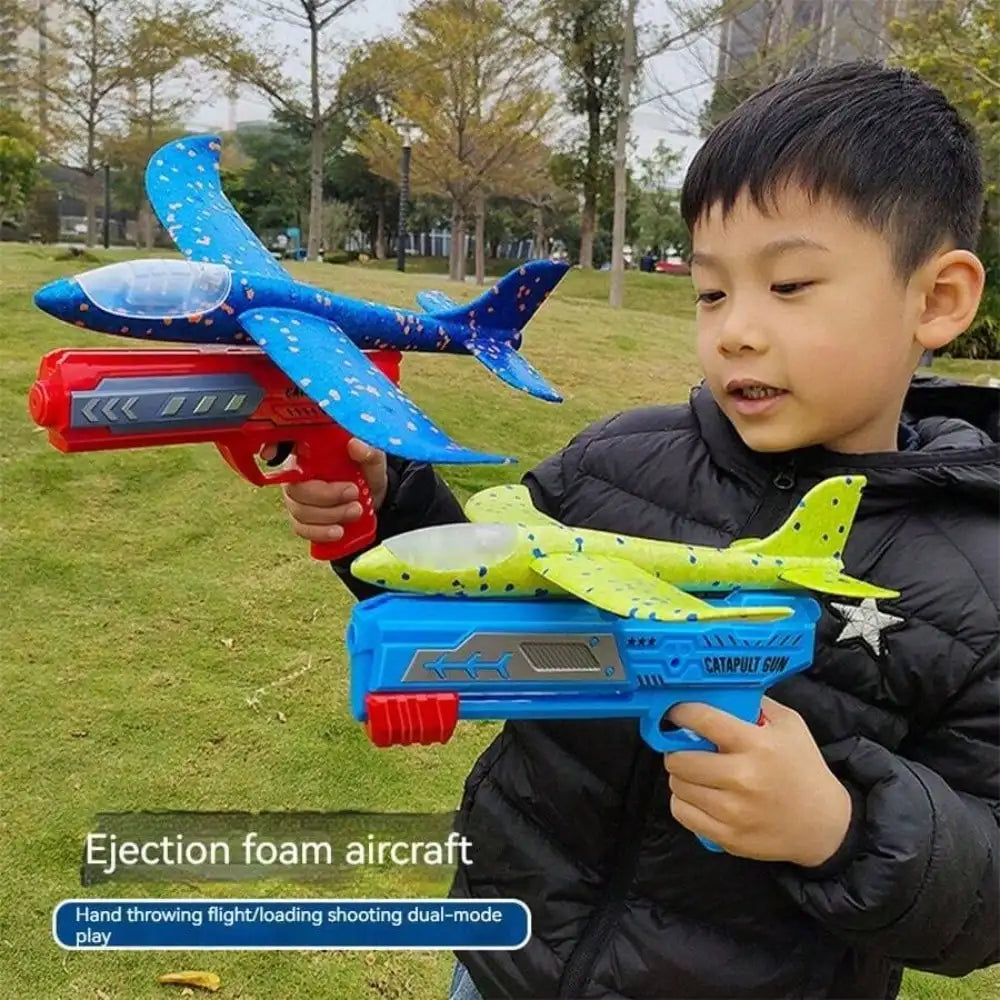 Kids' Foam Catapult Glider Planes – Outdoor Flying Toy Set
