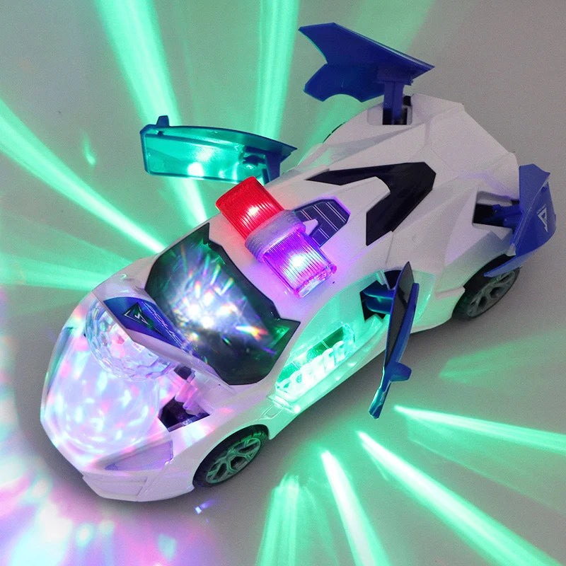 360° Spinning Stunt Racing Car with LED Lights & Music
