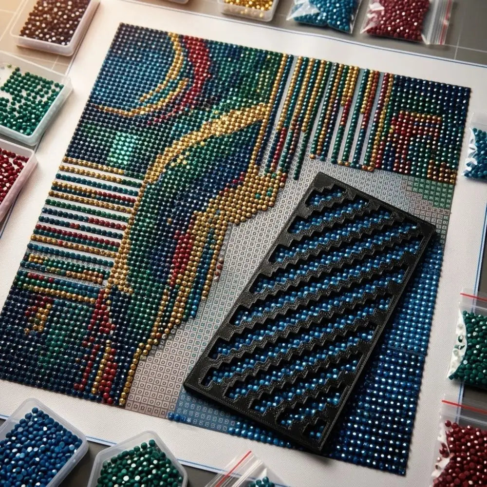 Zigzag Diamond Painting Alignment Ruler