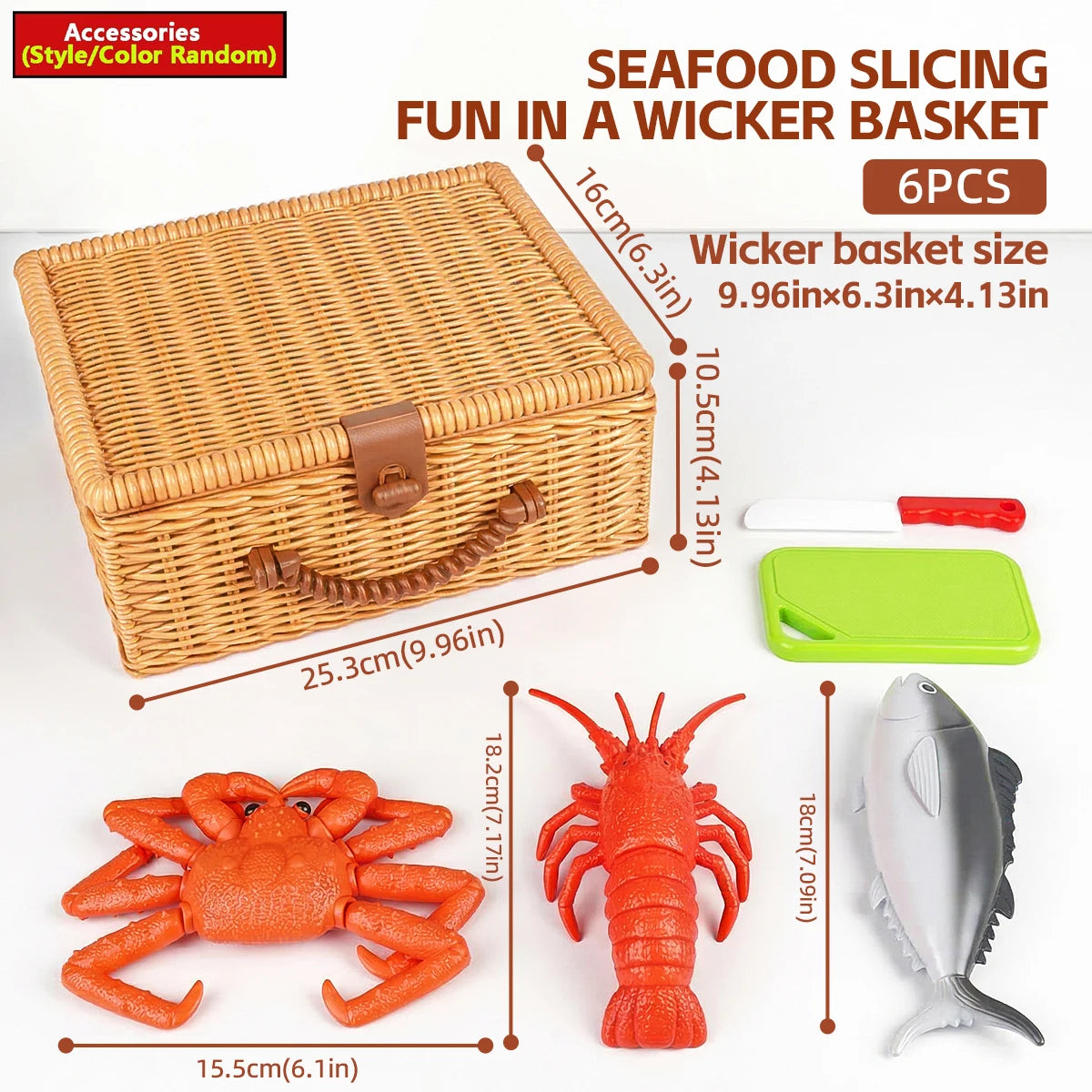 3D DIY Food Play Kit with Lobster, Crab, Fish & More